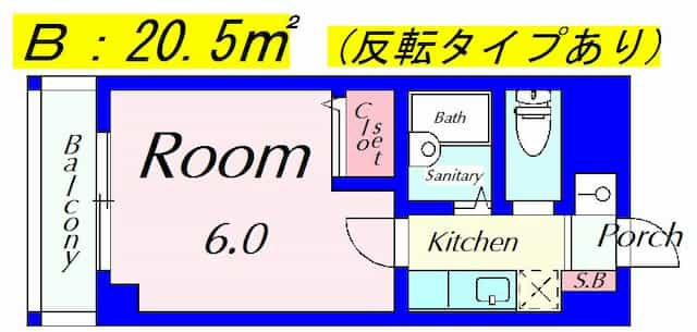 パレ南笠佐わらびの間取り図のサムネイル