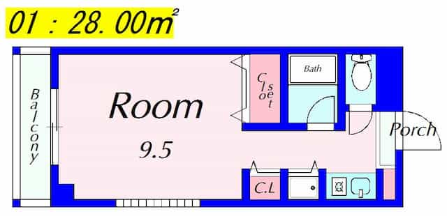 ノースビレッジ草津の間取り図のサムネイル