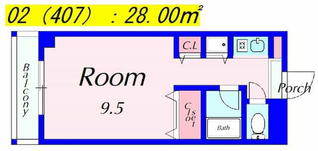 ノースビレッジ草津の間取り図のサムネイル