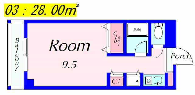 ノースビレッジ草津の間取り図のサムネイル