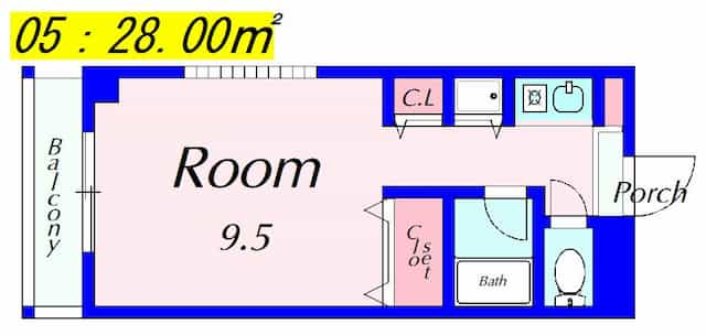 ノースビレッジ草津の間取り図のサムネイル