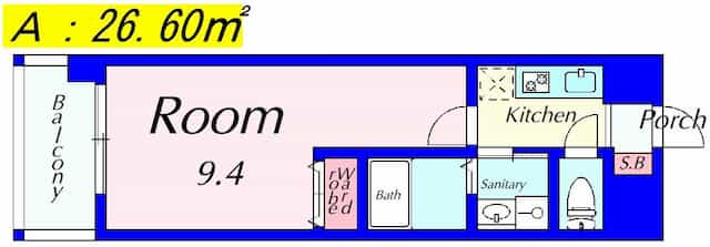 ブエナビスタ南草津の間取り図のサムネイル