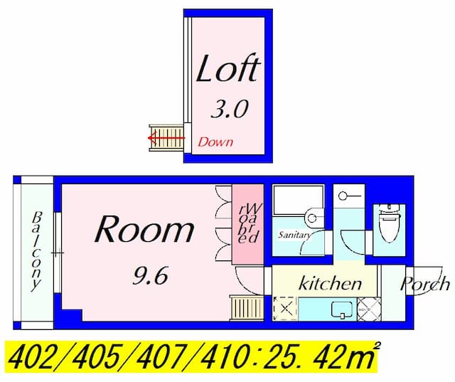 ラクーンＤ1の間取り図のサムネイル