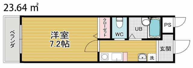 グランドヒル瀬田の間取り図のサムネイル