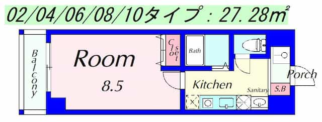 クレアトゥール21の間取り図のサムネイル