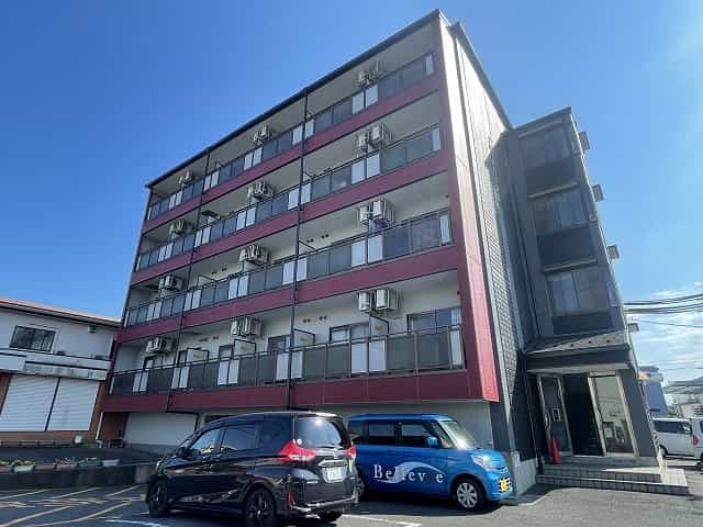 クローバーハイツ2外観、共用部写真