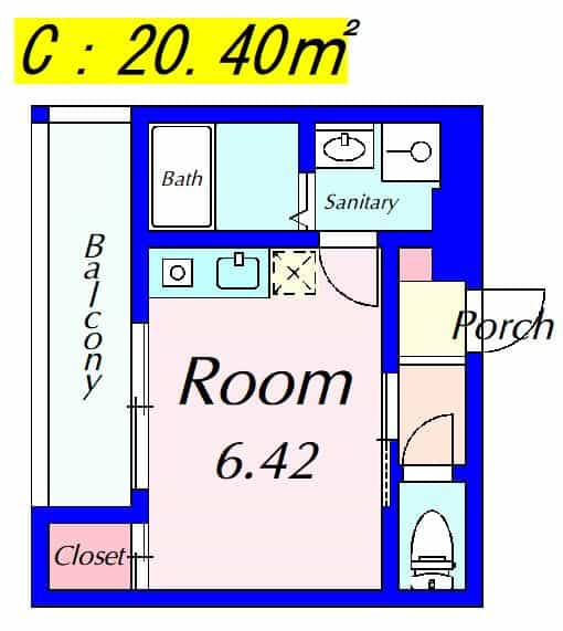 アミティエ南草津の間取り図のサムネイル