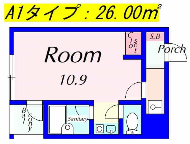 マリーブ1843の間取り図のサムネイル