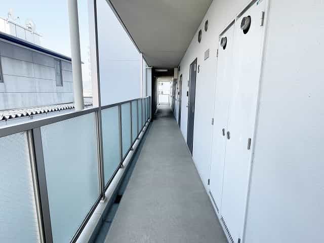 太陽ハイツ南草津3外観、共用部写真