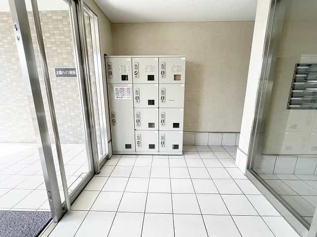 太陽ハイツ南草津3外観、共用部写真