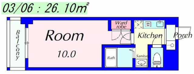 ラクーンＤ2の間取り図のサムネイル