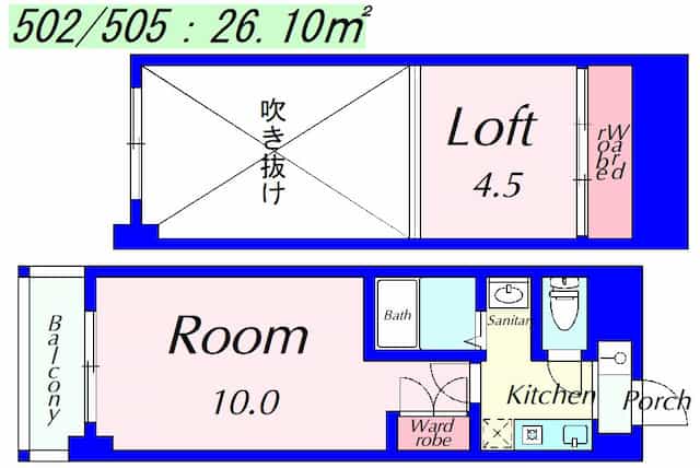 ラクーンＤ2の間取り図のサムネイル
