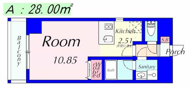 エンゼルプラザイースト1の間取り図のサムネイル
