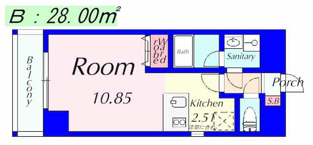 エンゼルプラザイースト1の間取り図のサムネイル