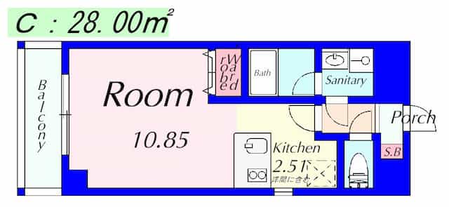 エンゼルプラザイースト1の間取り図のサムネイル