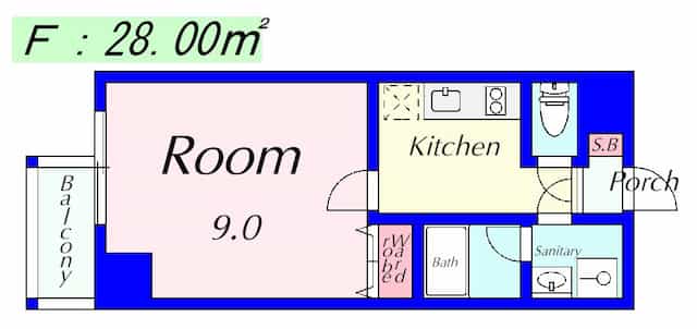 エンゼルプラザイースト1の間取り図のサムネイル
