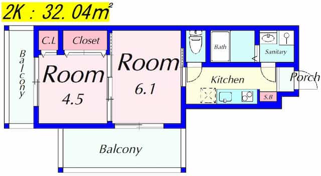 R-6Courtの間取り図のサムネイル