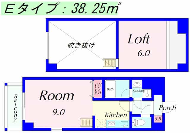 太陽プラザ南草津駅前の間取り図のサムネイル