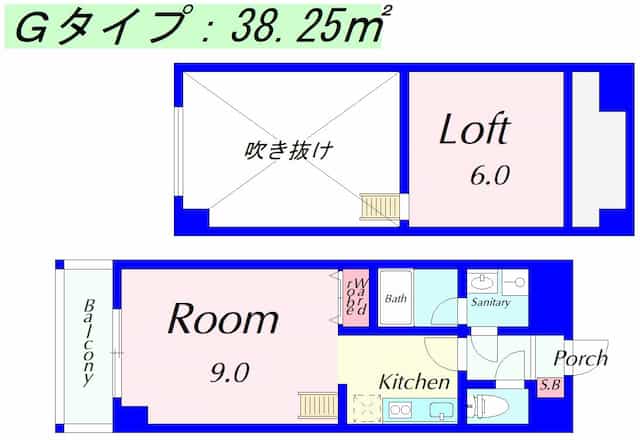 太陽プラザ南草津駅前の間取り図のサムネイル