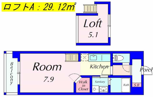マリーベル南草津の間取り図のサムネイル