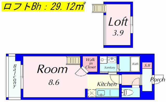 マリーベル南草津の間取り図のサムネイル