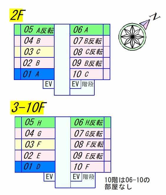 クレアドーレ南草津のフロア図のサムネイル